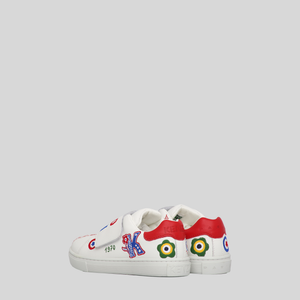 Kenzo Kids Multi-Logo Velcro Strap Sneakers