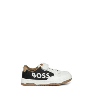 Hugo Boss Kids Side Logo Strap Sneakers
