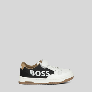 Hugo Boss Kids Side Logo Strap Sneakers