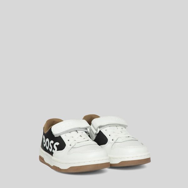 Hugo Boss Kids Side Logo Strap Sneakers