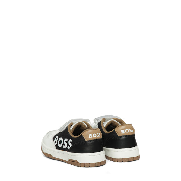 Hugo Boss Kids Side Logo Strap Sneakers