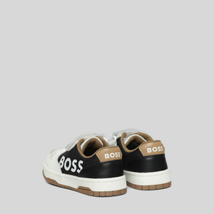 Hugo Boss Kids Side Logo Strap Sneakers