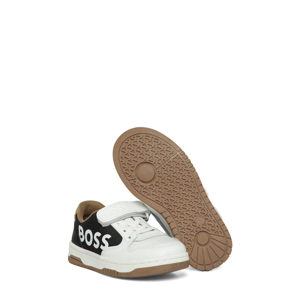 Hugo Boss Kids Side Logo Strap Sneakers