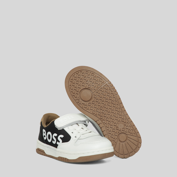 Hugo Boss Kids Side Logo Strap Sneakers