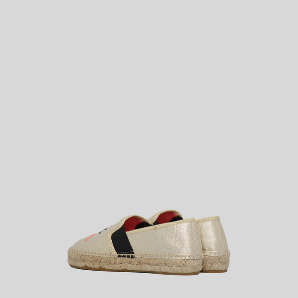Kenzo Kids Slip-On Canvas Gold Shoes