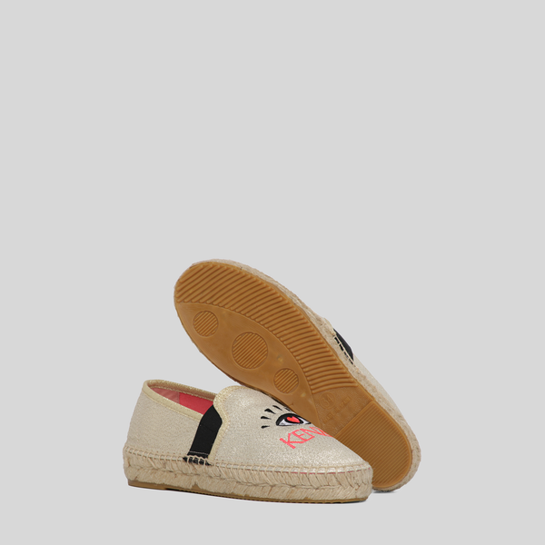 Kenzo Kids Slip-On Canvas Gold Shoes