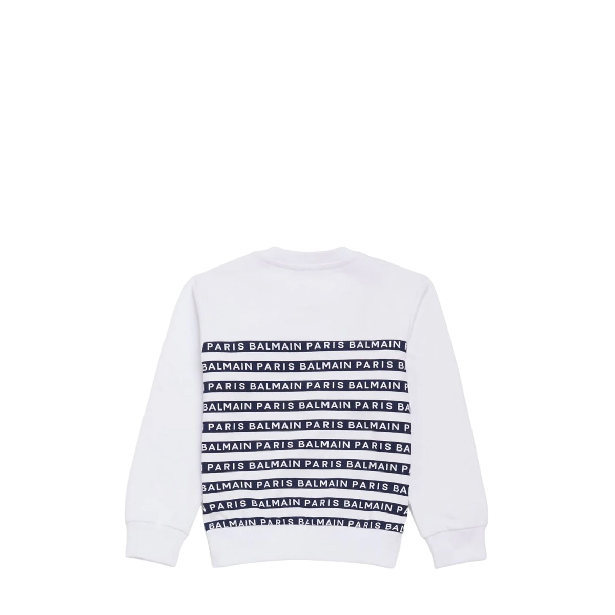 Balmain Kids Striped Logo Sweatshirt