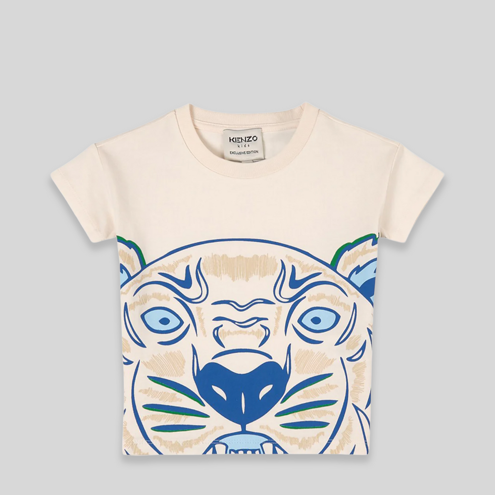 Kenzo Kids Heavy Maxi Tiger Logo T-Shirt