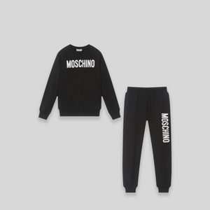 Moschino Kids Cotton Fleece Big Logo Sweatsuit