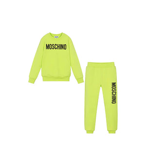 Moschino Kids Cotton Fleece Big Logo Sweatsuit