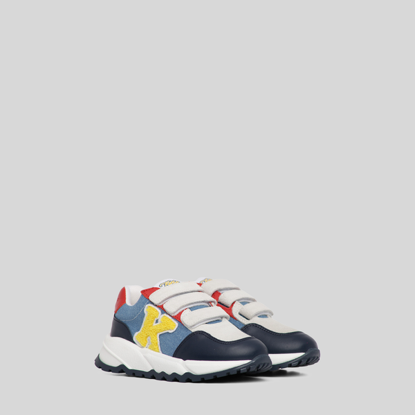 Kenzo Kids Varsity K Logo Velcro Strap Sneakers