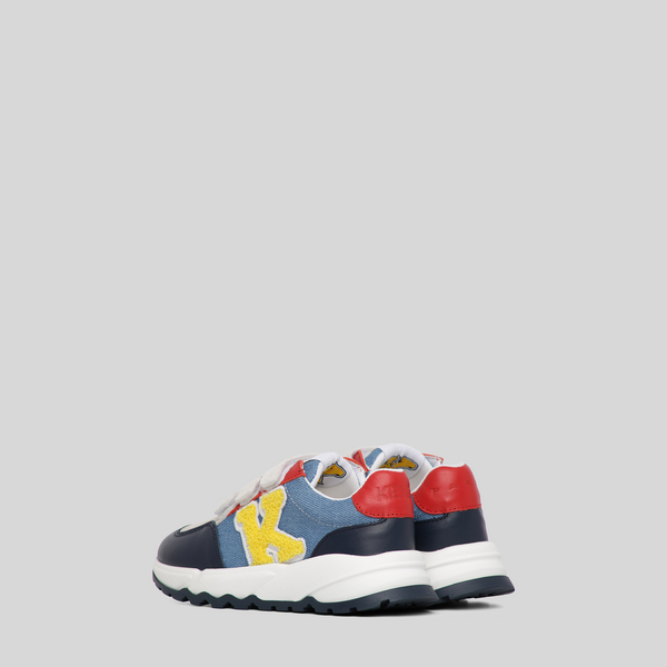 Kenzo Kids Varsity K Logo Velcro Strap Sneakers
