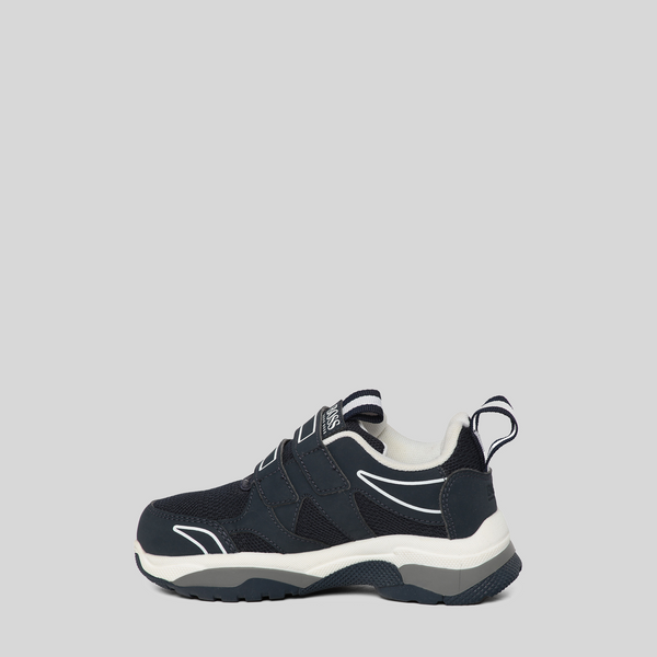 Hugo Boss Kids Velcro Strap Mesh Sneakers