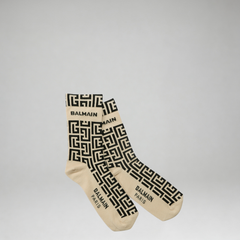 Balmain Kids Logo Print Socks