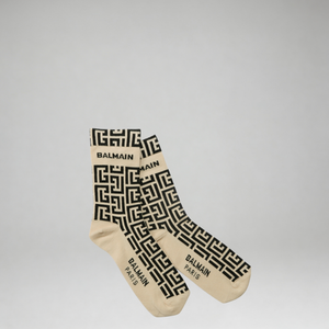 Balmain Kids Logo Print Socks