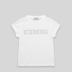 Iceberg Kids Girl's Embellished Logo T-Shirt