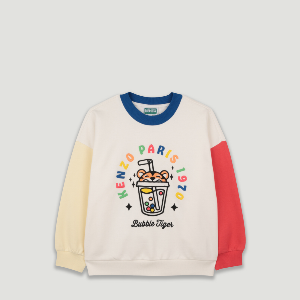 KENZO Kids 'Bubble Tiger' French Terry Sweatshirt