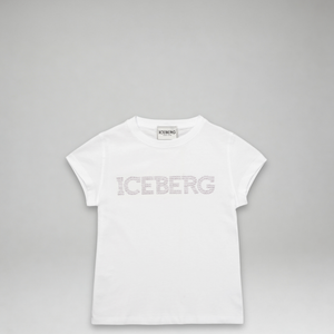 Iceberg Kids Girl's Embellished Logo T-Shirt