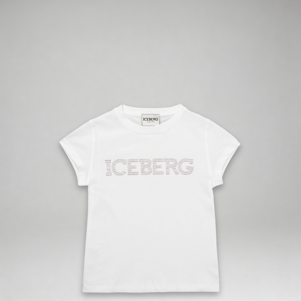 Iceberg Kids Girl's Embellished Logo T-Shirt