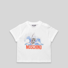 Moschino Kids Toddler's Surfing Bear Logo T-Shirt