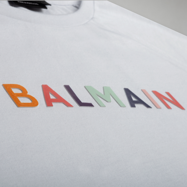 Balmain Kids Multicolored Logo T-Shirt