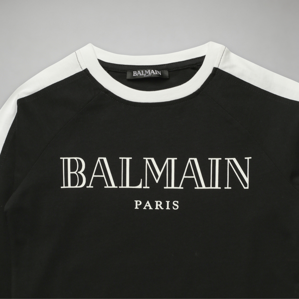 Balmain Kids Logo Long Sleeve T-Shirt