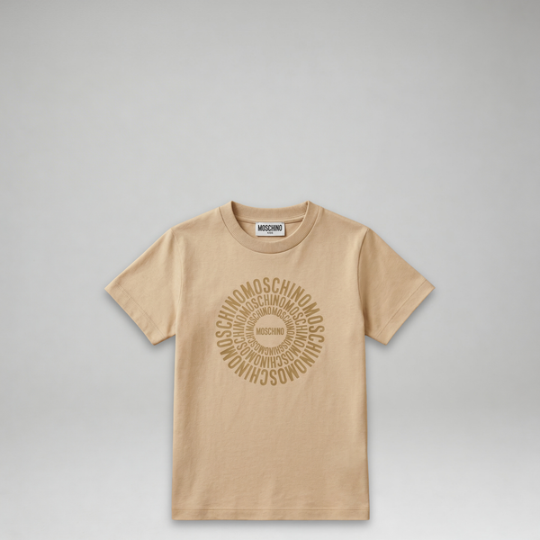 Moschino Kids Circular Logo T-Shirt