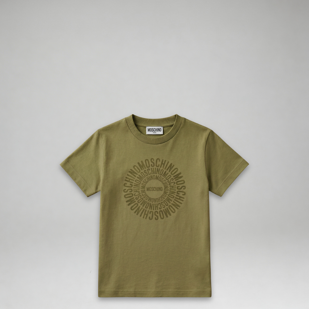 Moschino Kids Circular Logo T-Shirt