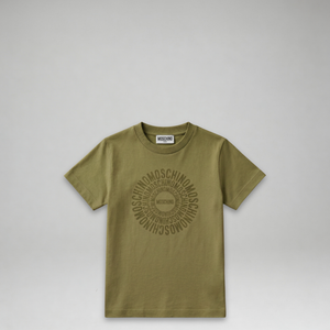 Moschino Kids Circular Logo T-Shirt
