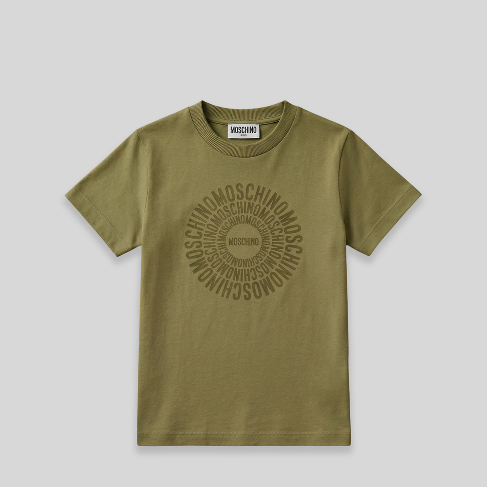 Moschino Kids Circular Logo T-Shirt