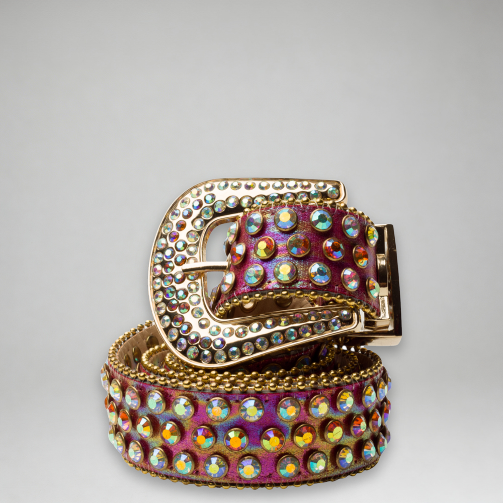 MDB Brand Men's Embellished Belt