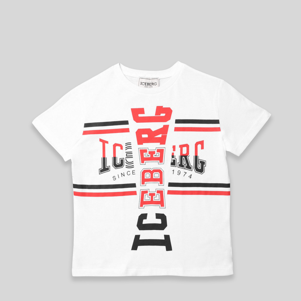 Iceberg Kids Cross Logo T-Shirt