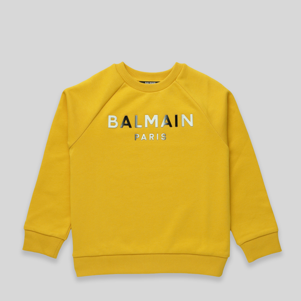Balmain Kids Ombre Logo Crewneck Sweatshirt