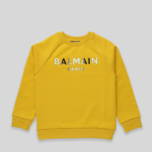 Balmain Kids Ombre Logo Crewneck Sweatshirt