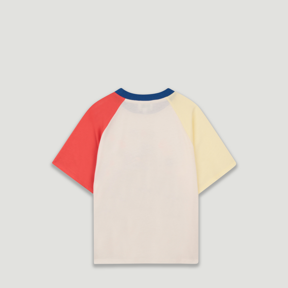 KENZO Kids 'Bubble Tiger' Raglan Jersey Colorblock T-Shirt