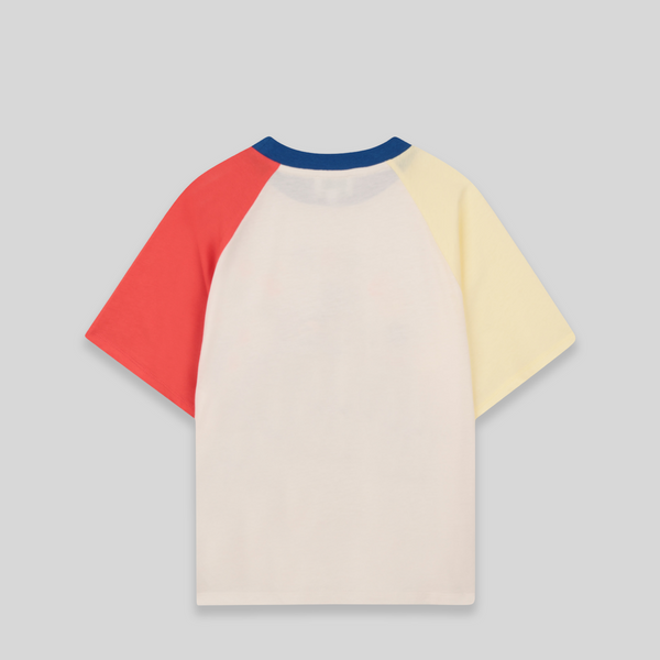 KENZO Kids 'Bubble Tiger' Raglan Jersey Colorblock T-Shirt