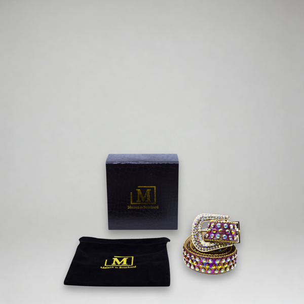 MDB Brand Men's Embellished Belt