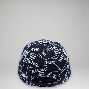 Balmain Kids Monogram Label Logo Adjustable Cap