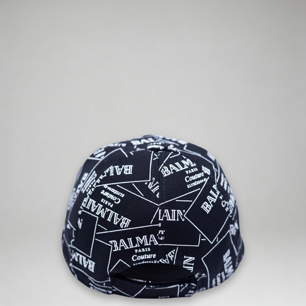 Balmain Kids Monogram Label Logo Adjustable Cap