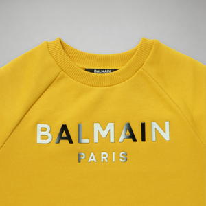 Balmain Kids Ombre Logo Crewneck Sweatshirt