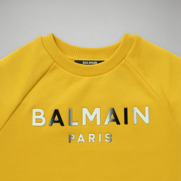 Balmain Kids Ombre Logo Crewneck Sweatshirt