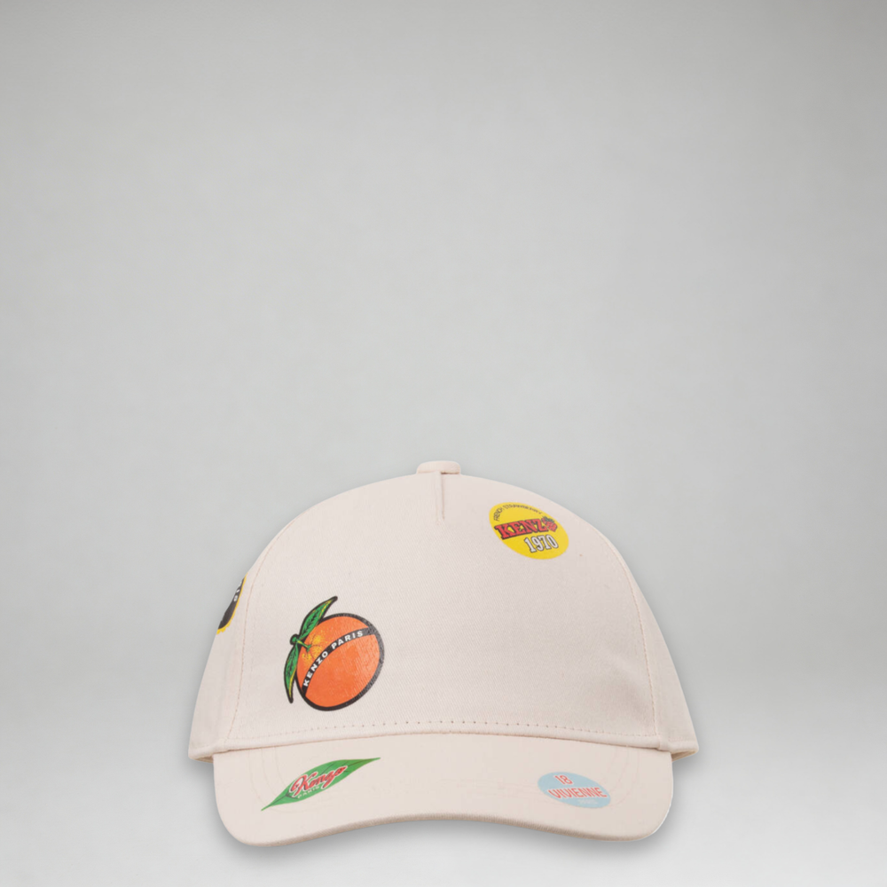 Kenzo Kids All Over Sticker Print Baseball Cap