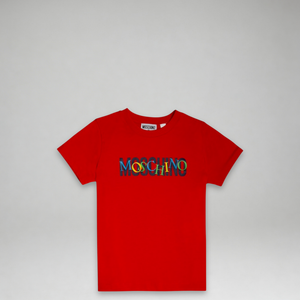Moschino Kids Multicolor Double Logo T-Shirt