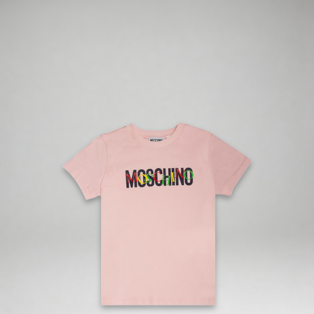 Moschino Kids Multicolor Double Logo T-Shirt