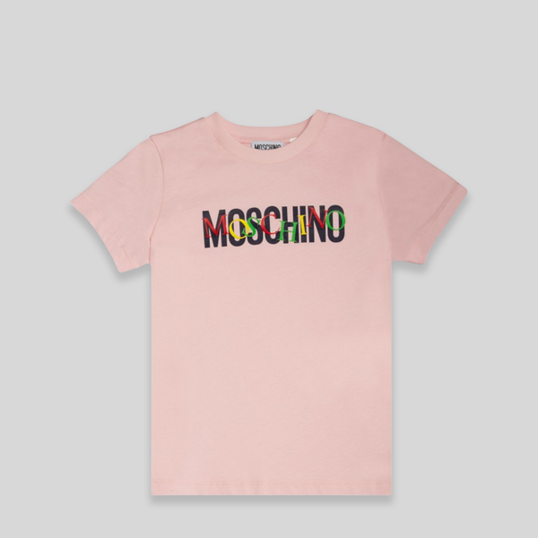 Moschino Kids Multicolor Double Logo T-Shirt