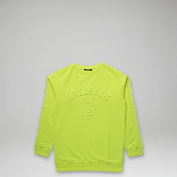 Balmain Kids Embossed Logo Crewneck Sweatshirt