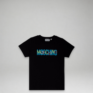 Moschino Kids Multicolor Double Logo T-Shirt