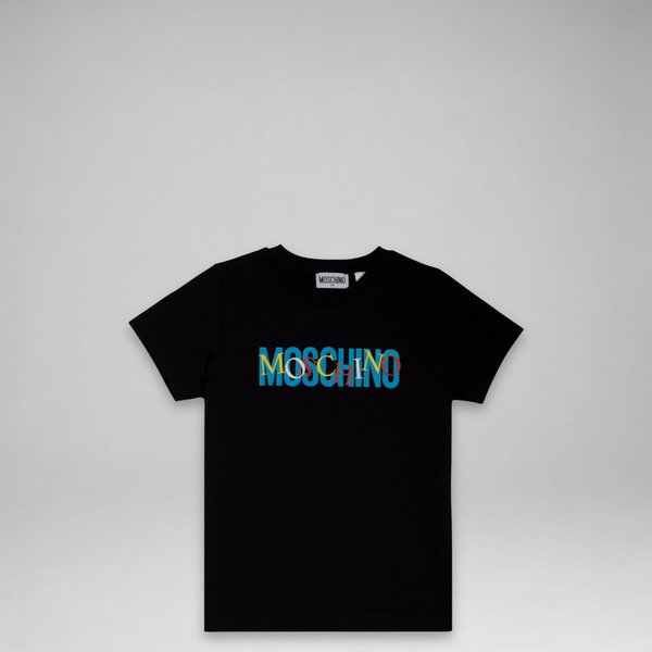 Moschino Kids Multicolor Double Logo T-Shirt