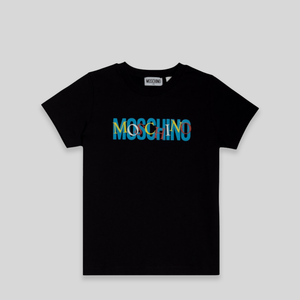 Moschino Kids Multicolor Double Logo T-Shirt