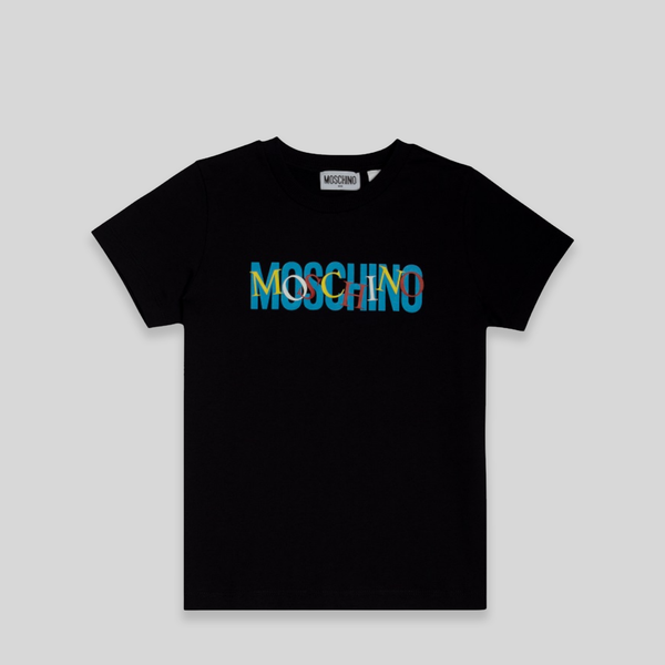 Moschino Kids Multicolor Double Logo T-Shirt